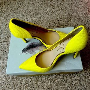 Jessica Simpson Claudette-Brand New in Box! Size 6! Sour Lemon is the color!